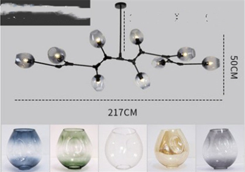 Nordic Designer Branch Molecular Chandelier Simple Modern Art Lamps