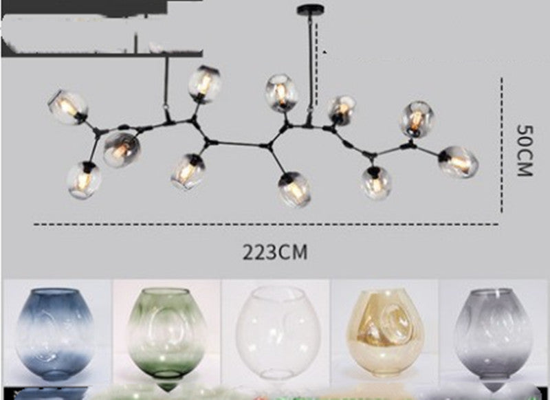 Nordic Designer Branch Molecular Chandelier Simple Modern Art Lamps